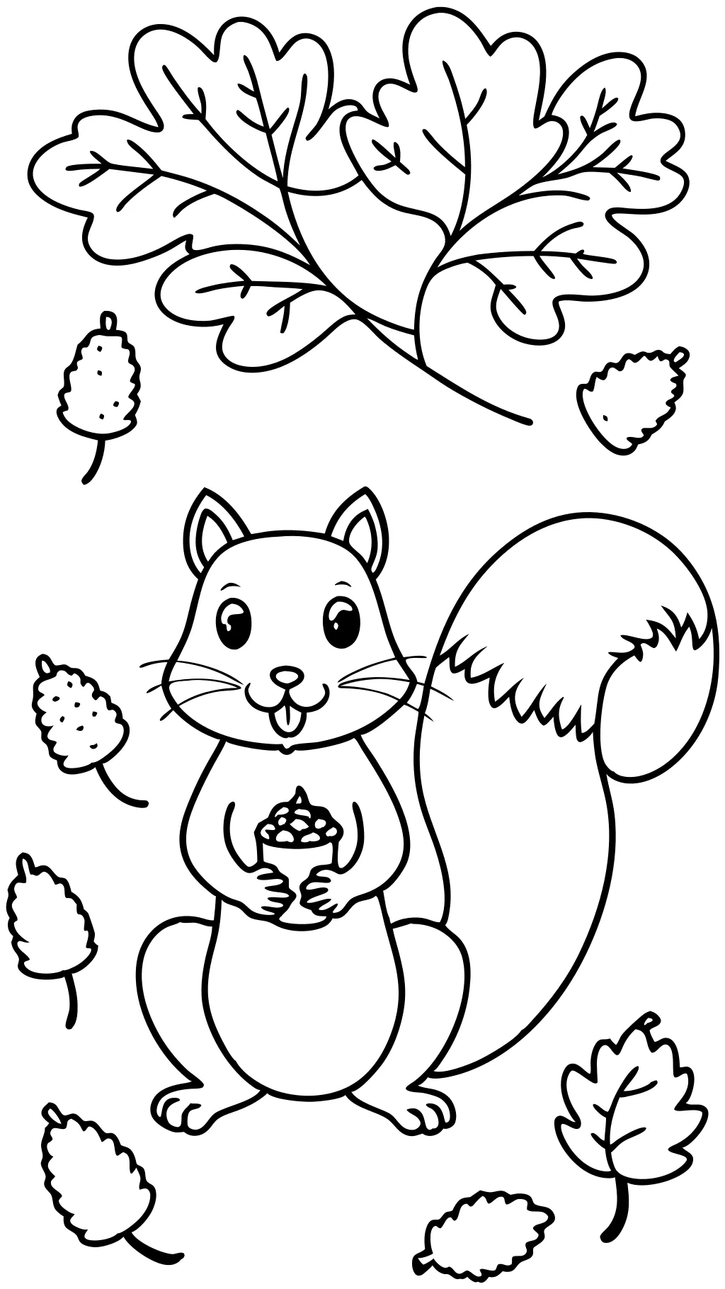 coloring pages of squirrels